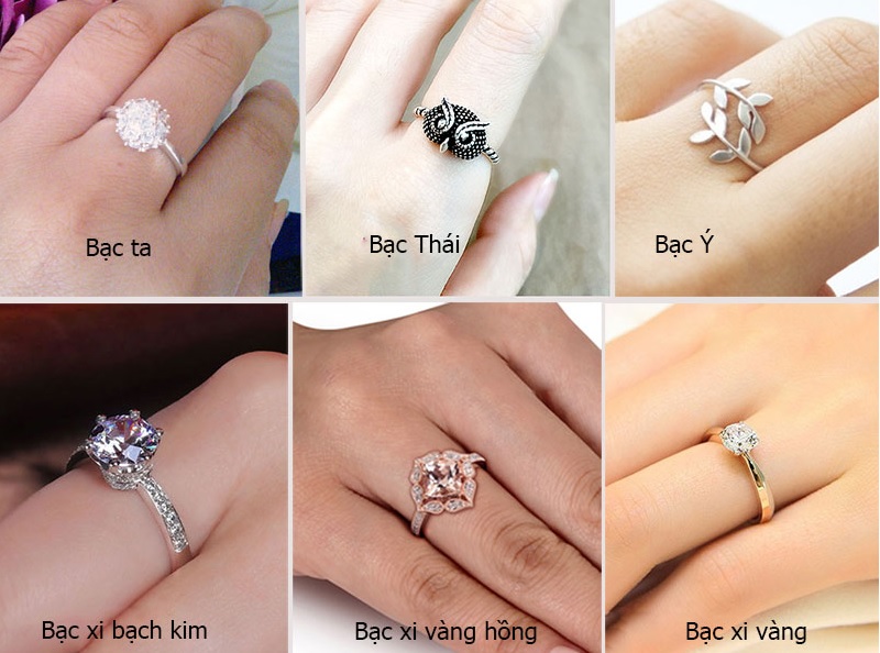 Một số loại bạc phổ biến d&ugrave;ng để l&agrave;m trang sức hiện nay 